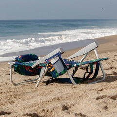 Tommy Bahama chair with backpack straps for hands-free carry