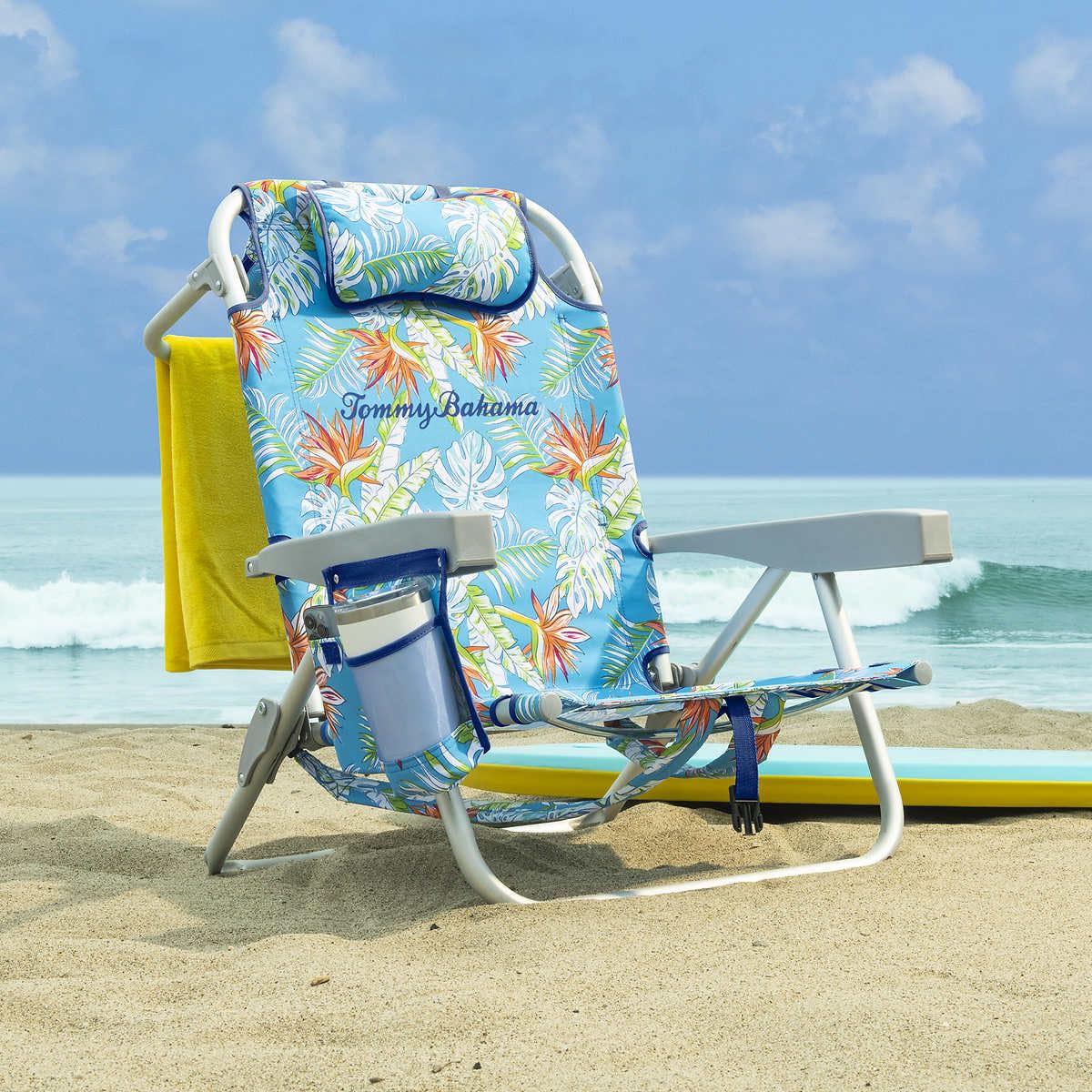 Tommy Bahama backpack beach chair floral folded compact for storage