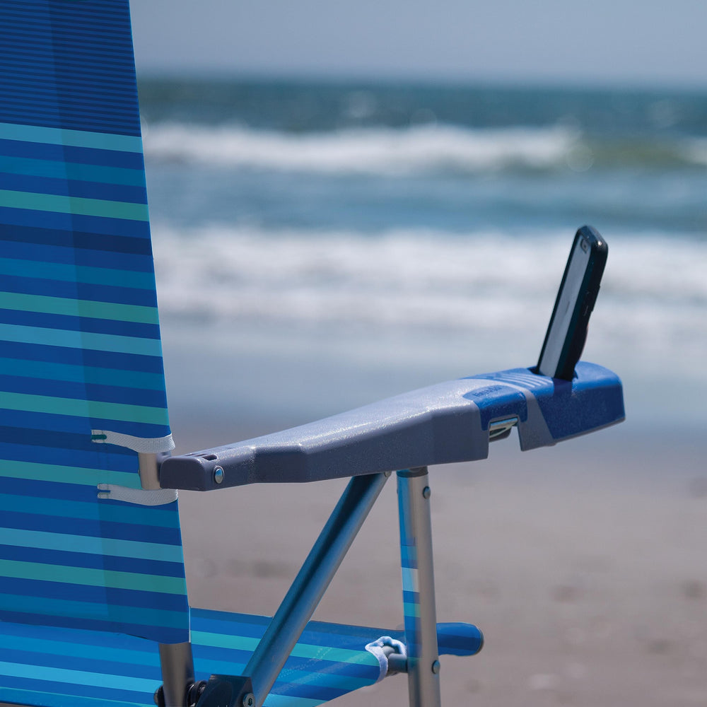 Tommy Bahama chair side storage pouch keeps essentials within reach