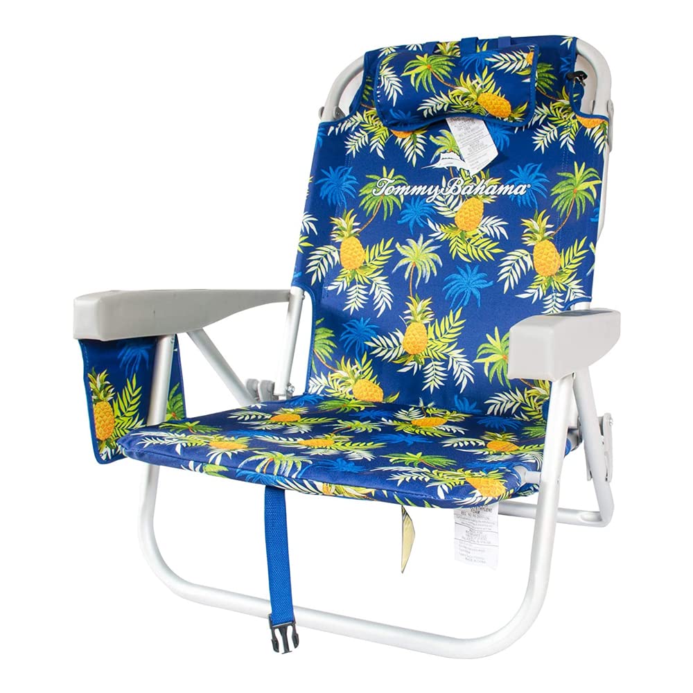 Tommy Bahama beach chair side pouch with drink holder and cell pocket.