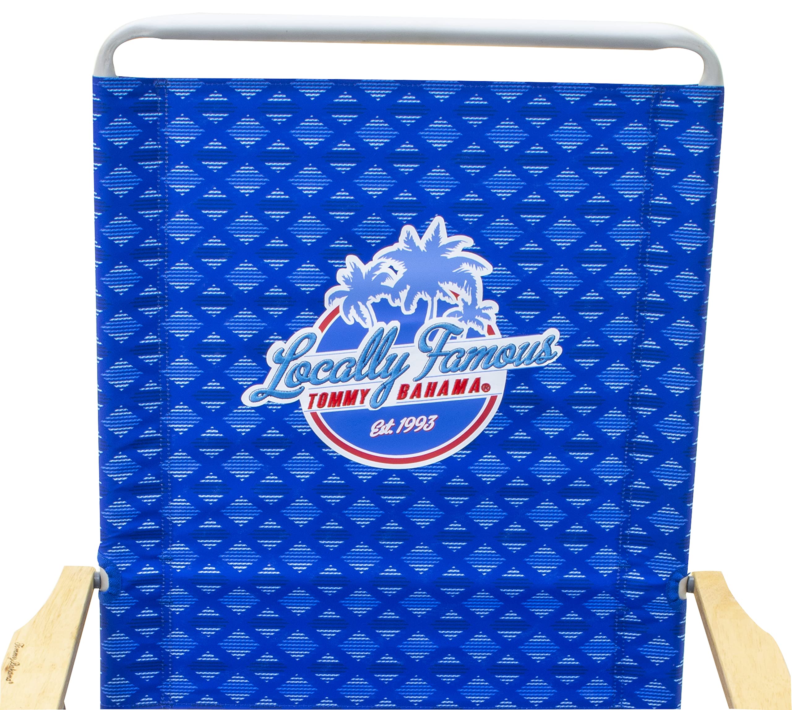 Tommy Bahama Easy In-Easy Out Chair blue padded carry strap enables effortless transport