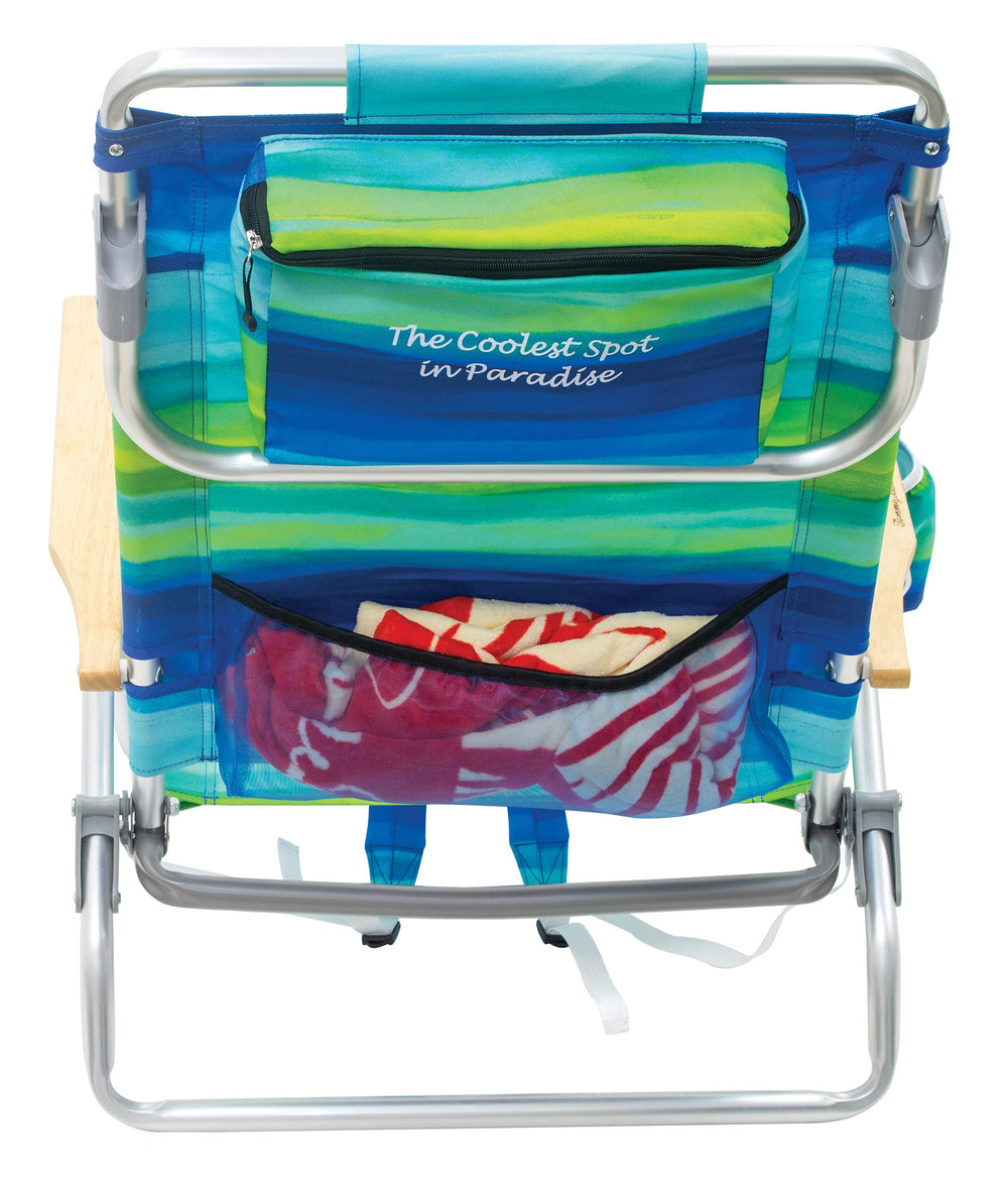 Tommy Bahama chairs folded compactly for travel and storage