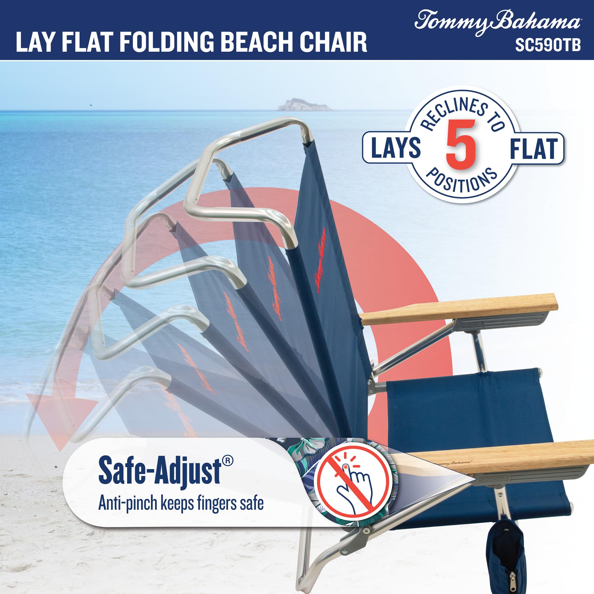 Tommy Bahama hardwood armrests with marine finish resist wear