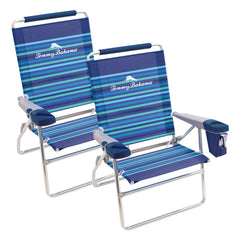 Tommy Bahama highboy beach chair with 15-inch height for easy entry and comfortable seating