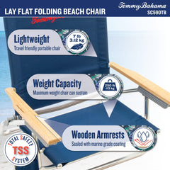 Tommy Bahama pinch-free recline promotes smooth adjustments