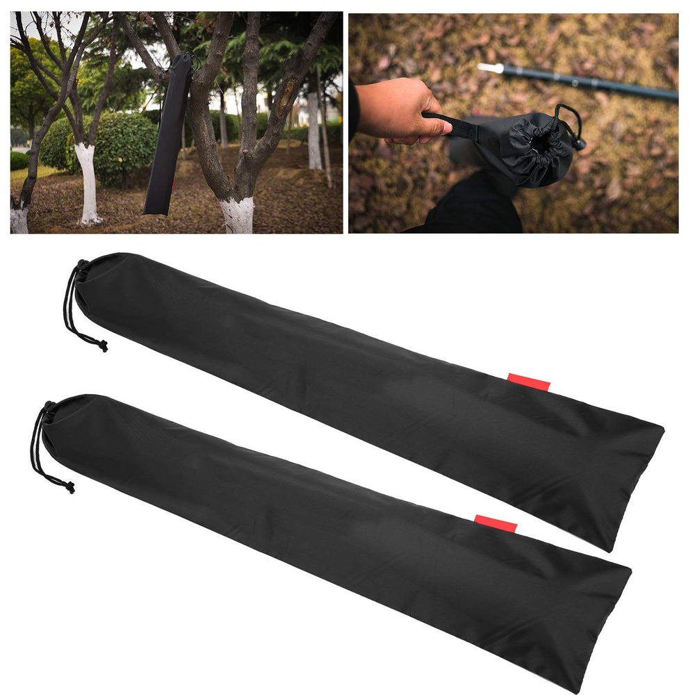 Tomotato camping pole bag provides large capacity for poles and tools.