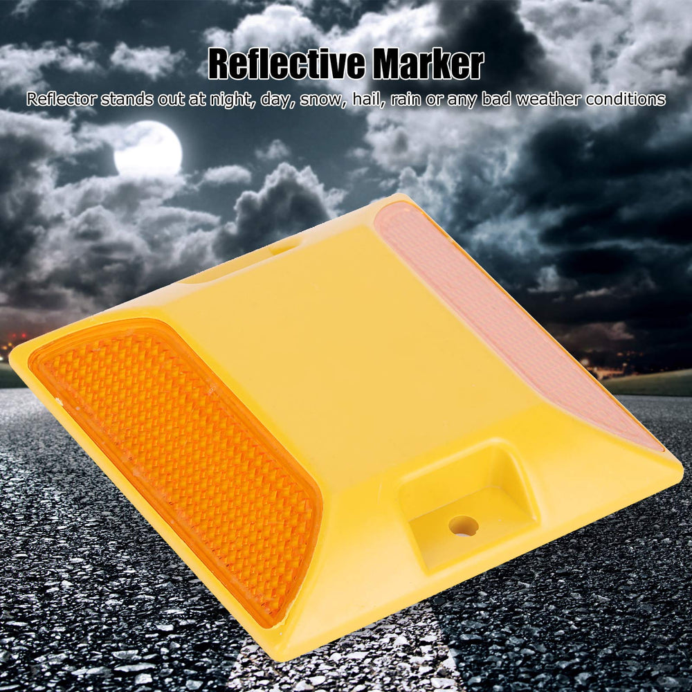 Tomotato road marker 6-pack durable plastic construction for long use.