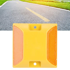 Tomotato road marker yellow 6-pack on road for high visibility.