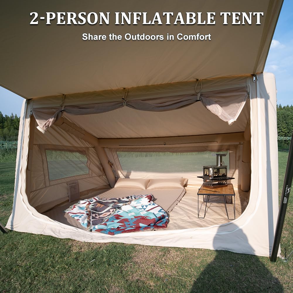 TOMOUNT tent front porch extension illustrating sunshade extra space