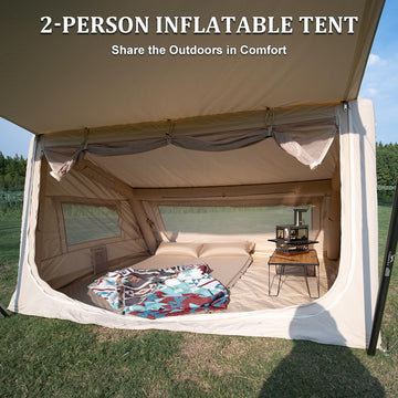 TOMOUNT tent front porch extension illustrating sunshade extra space