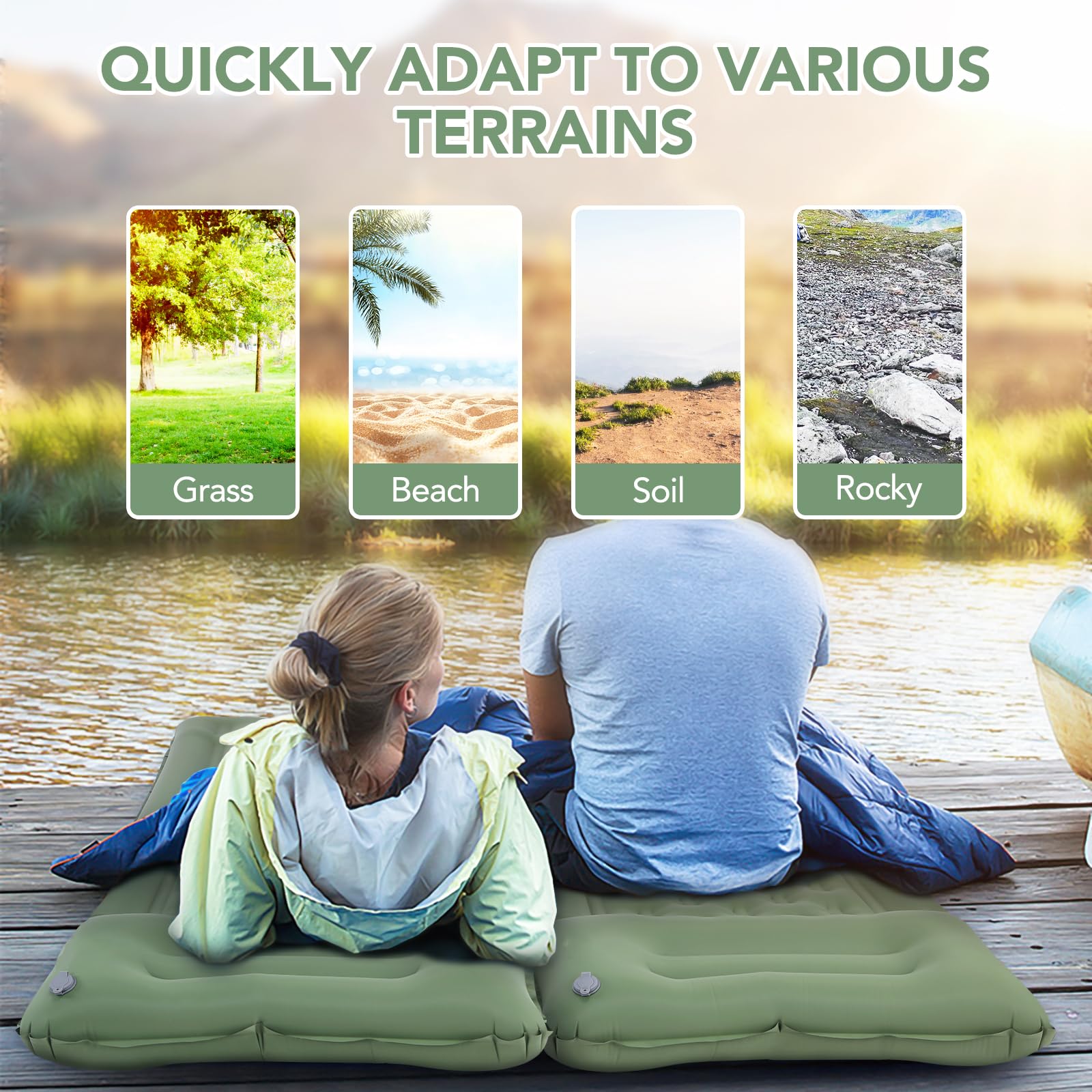 Tomshoo sleeping pad compact folded design fits in a small backpack