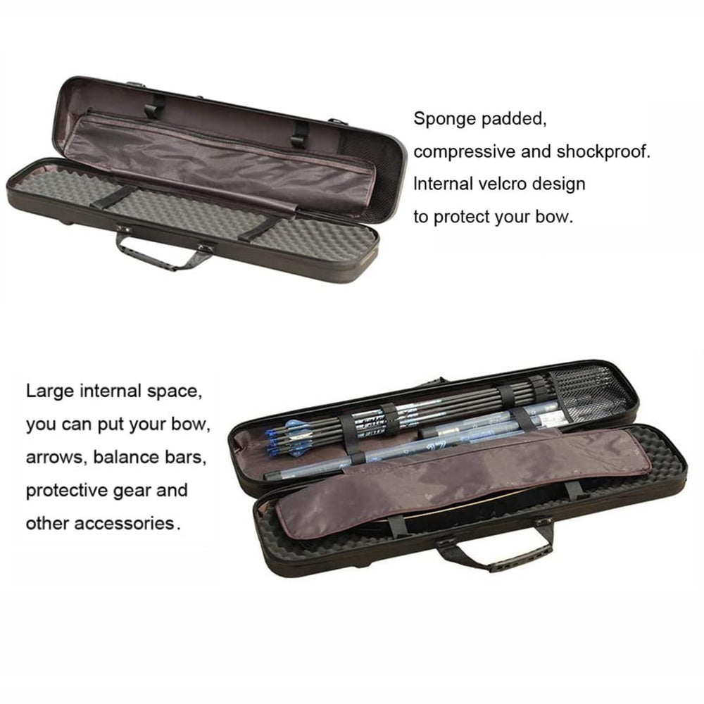 Tonchean takedown bow case padded sponge protects gear from shocks.