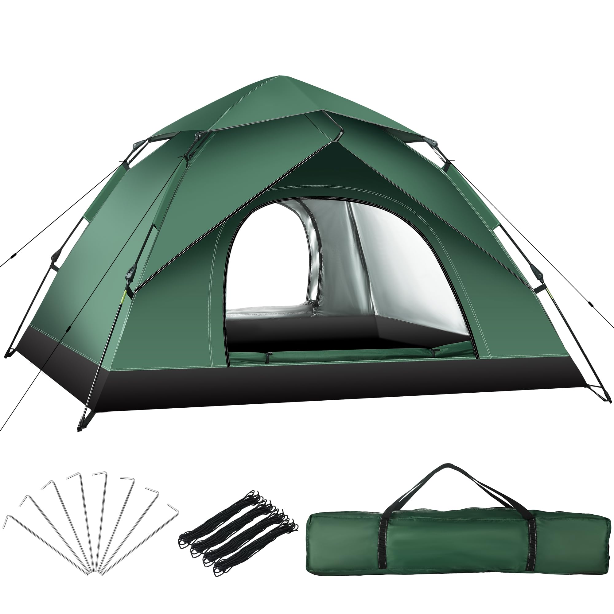 Toncoke tent quick-setup shows ultra-fast assembly for solo trips.