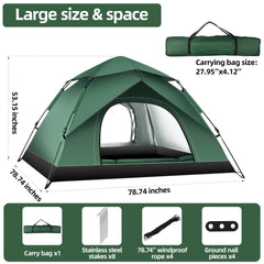 Toncoke tent-weatherproof-3season demonstrates reliable shelter in changing conditions.