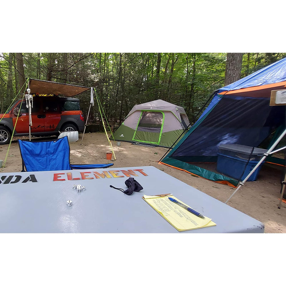 Tongcamo tarp features heat sealed seams for waterproof windproof performance