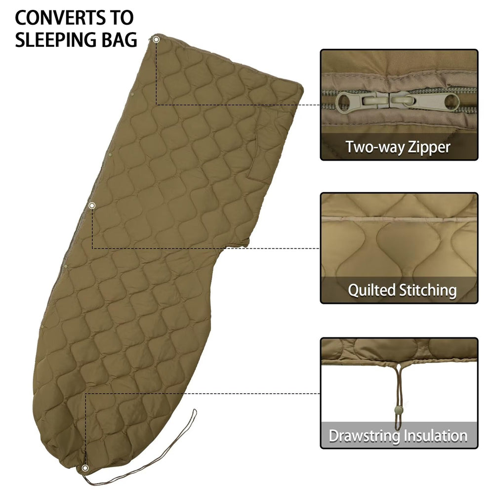 Tongcamo Poncho Liner Compression Bag keeps gear compact on trips.