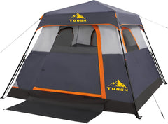 Toogh 3-4 person instant tent setup—quick assembly for family camping