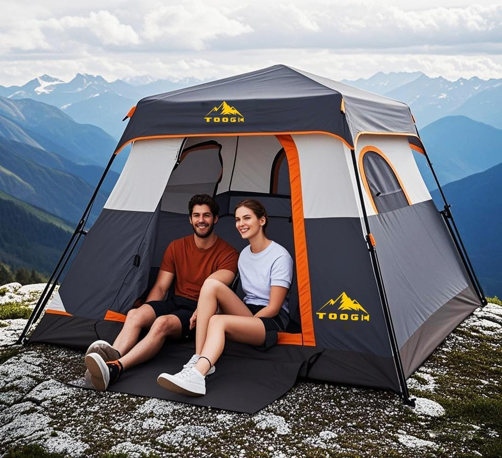 Toogh 67-inch tent height—standing room for easy changes
