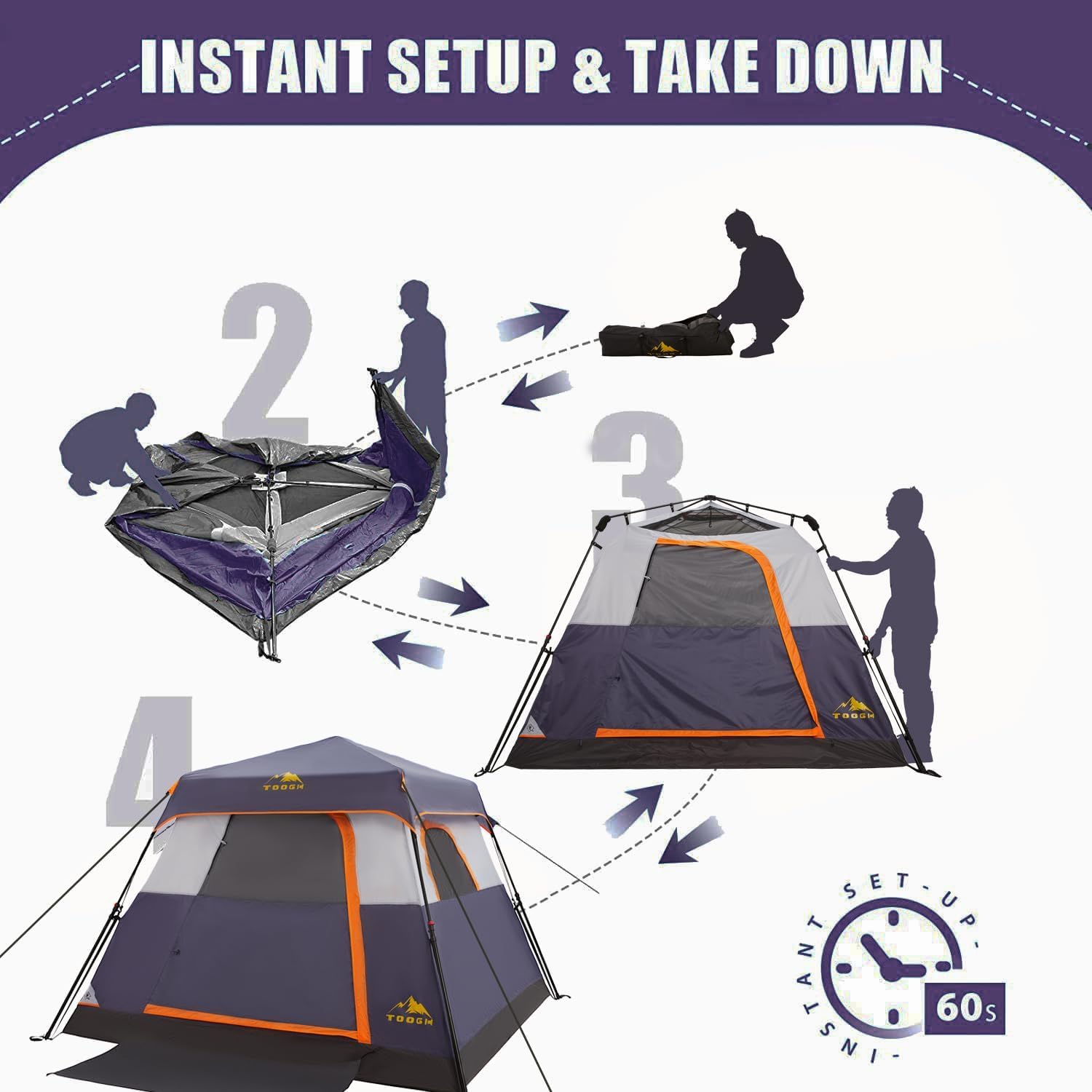 Toogh side pockets—organization within reach at camp