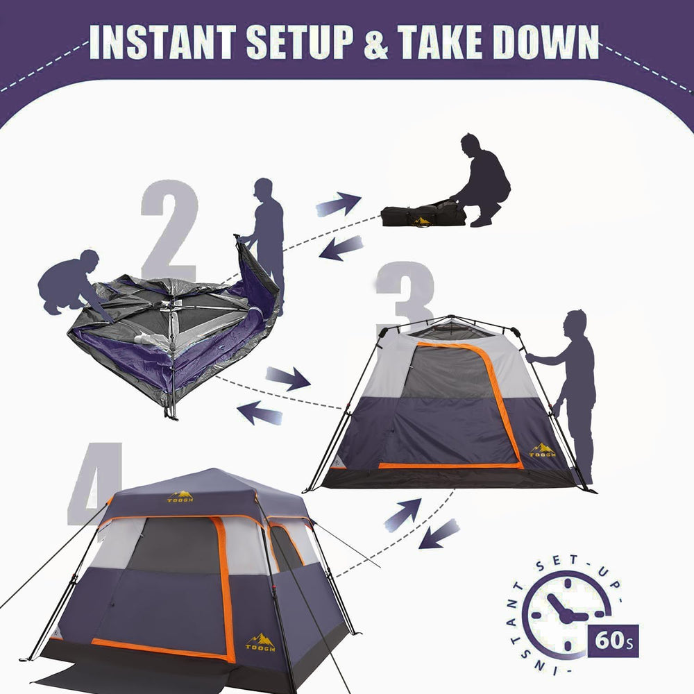 Toogh side pockets—organization within reach at camp