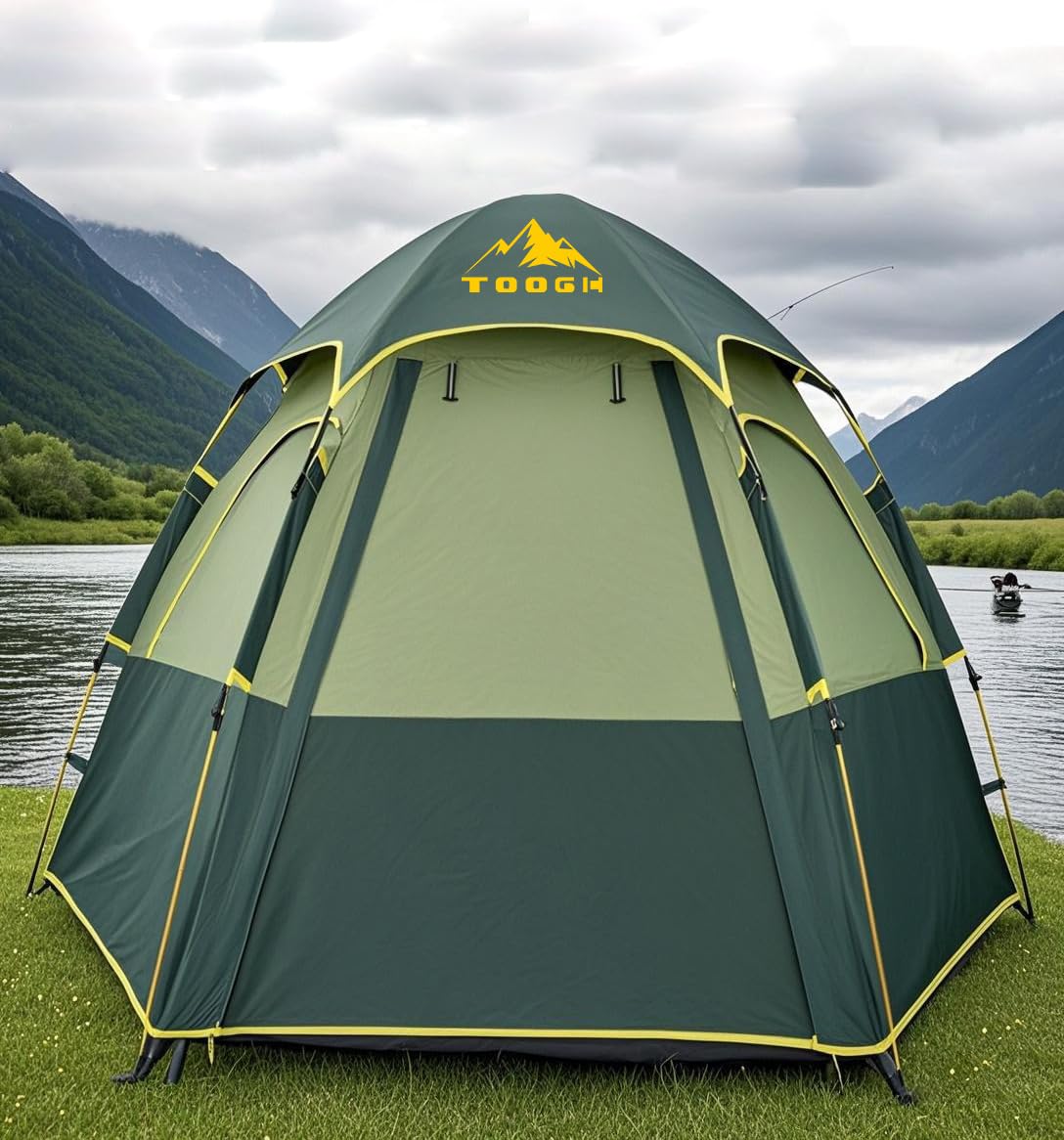 Toogh tent outer shell waterproofed at 3000mm for rainy conditions