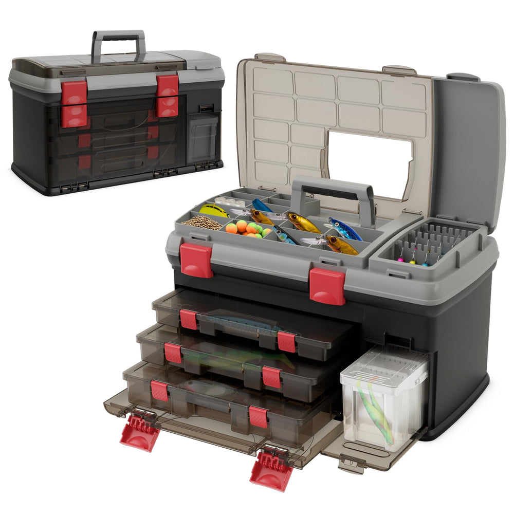 Toolsempire 5-layer tackle box top storage for quick gear access