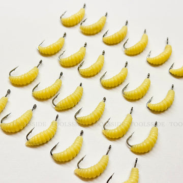 Lifelike rubber worms designed for bass and panfish