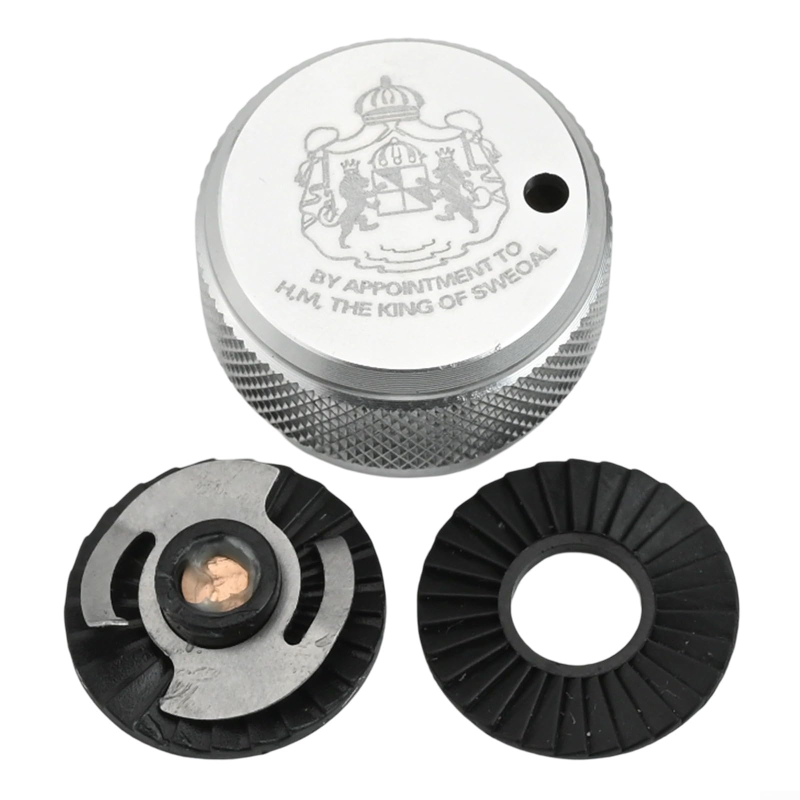 Tooluantmall spool knob ABU3.5 side view shows rugged aluminum construction