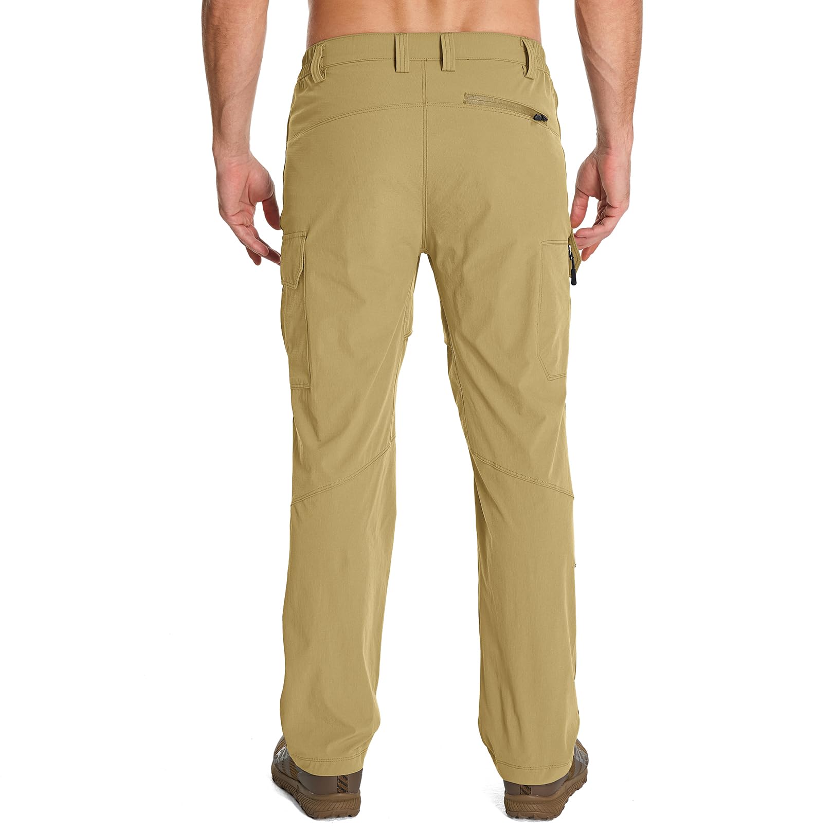 Toomett mens hiking pants pocket organization highlight with six pockets for gear on trail