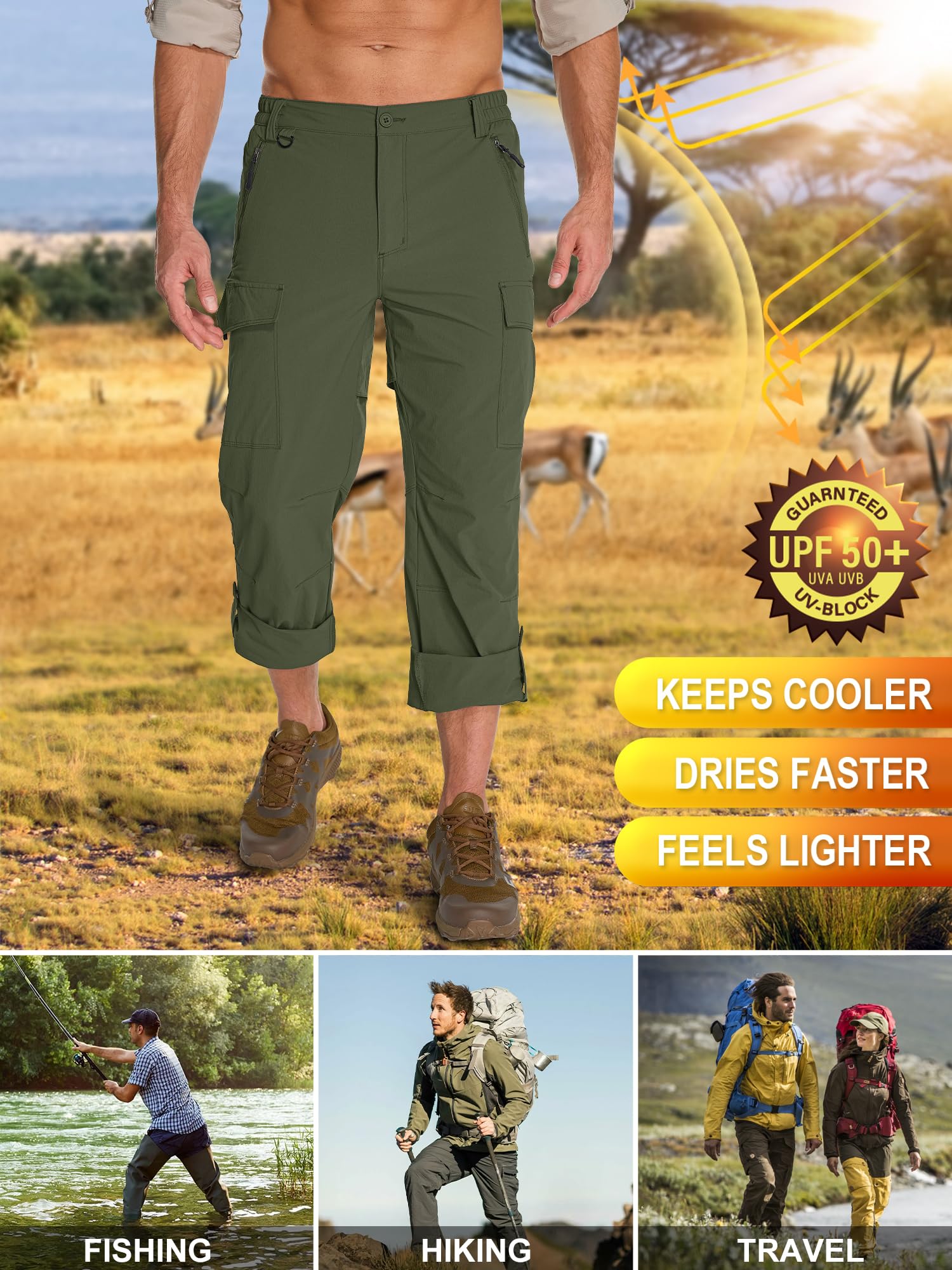 Toomett mens hiking pants six pockets keep essentials close