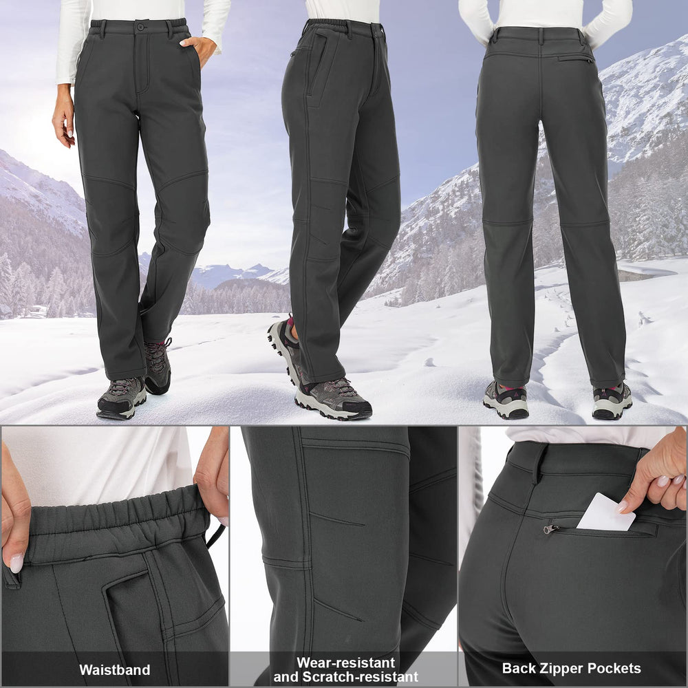 Toomett softshell windproof pants block cold air during activities.