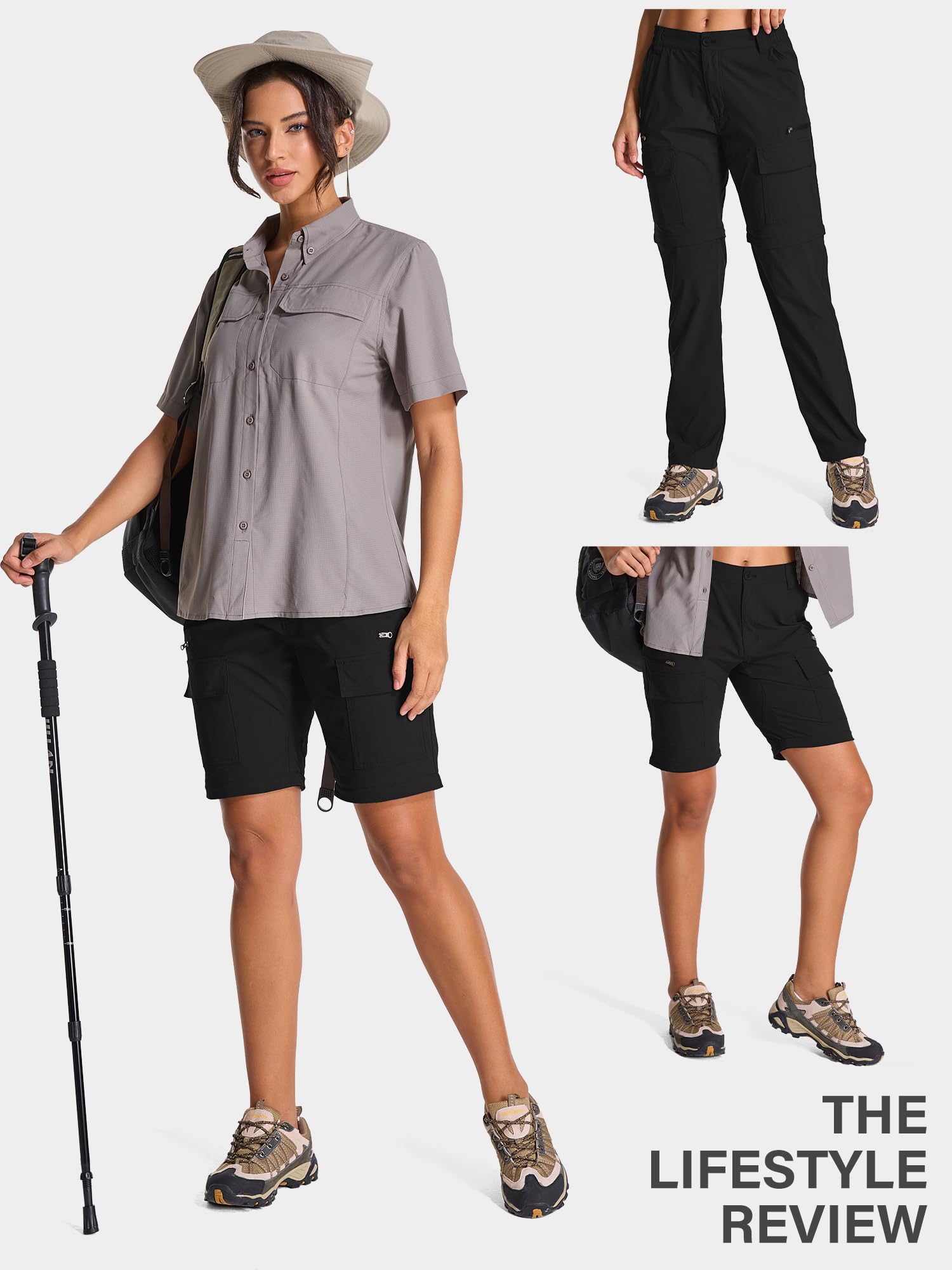 Toomett pants with adjustable cuffs improve fit and seal against bugs on rugged paths.