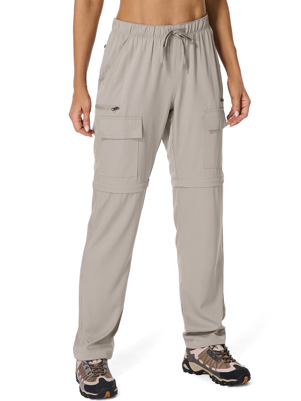 Toomett women's hiking pants front view shows lightweight comfort
