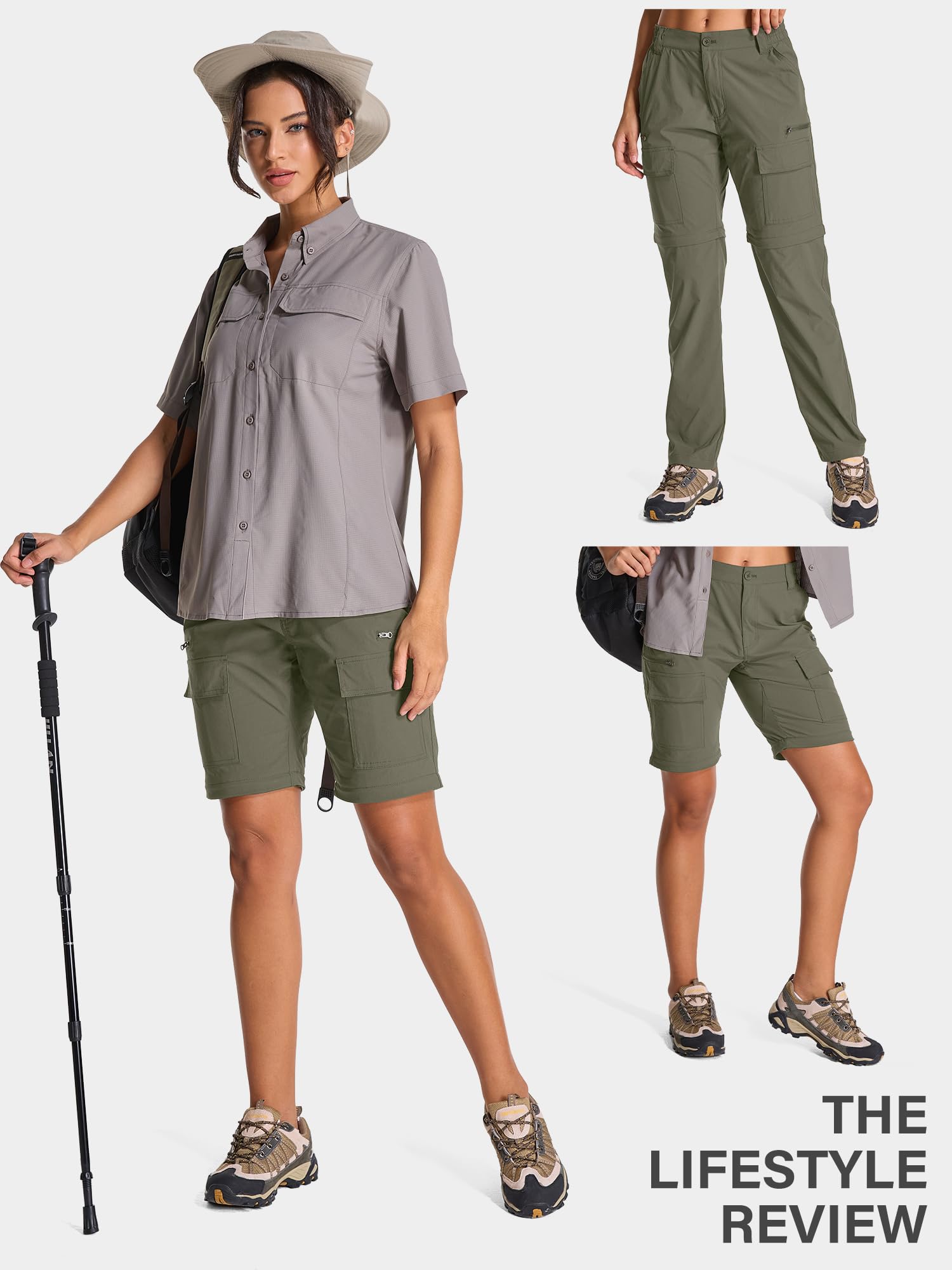 Toomett four-way-stretch hiking pants enabling full mobility