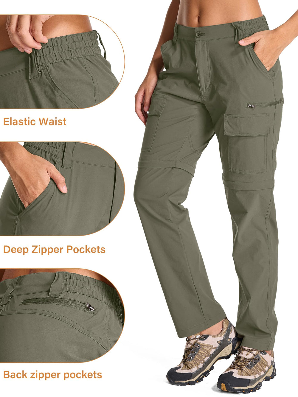 Toomett women's hiking pants four-way stretch enables unrestricted movement