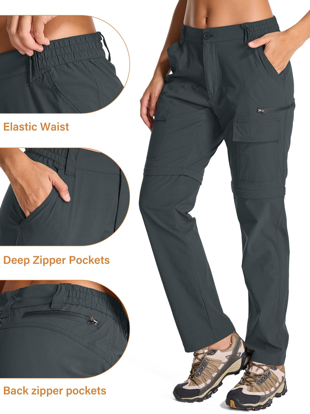 Toomett women's hiking pants lightweight breathable fabric for all-day comfort outdoors.