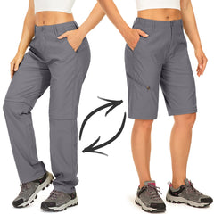 Toomett women's hiking pants side pocket view with secure storage for essentials.