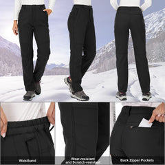 Toomett women's snow pants with four zip pockets for secure essentials during snow trips.