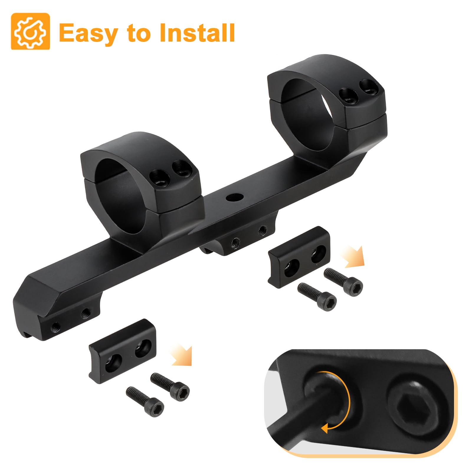ToopMount 20 MOA supports extended-range setup while preserving zero.