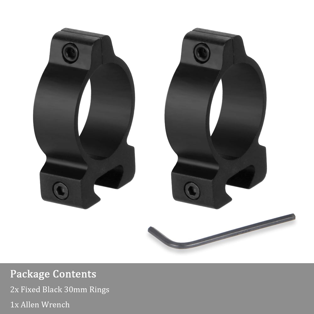 ToopMount aluminum rings shown in gloss and matte black finishes