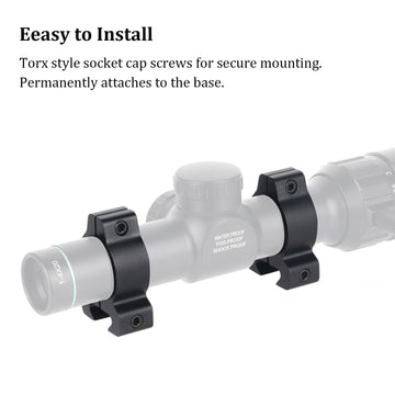 ToopMount aluminum rings with durable gloss finish