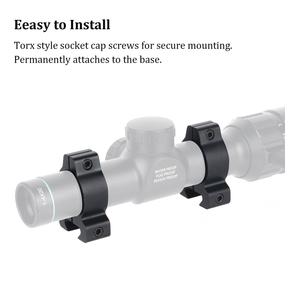 ToopMount aluminum rings with durable gloss finish