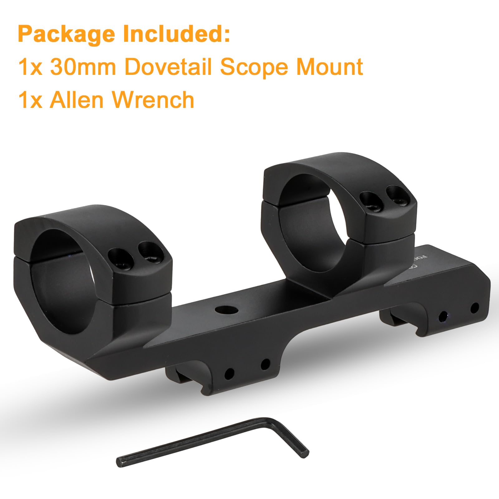 ToopMount lightweight aluminum build balances strength with reduced rifle weight.