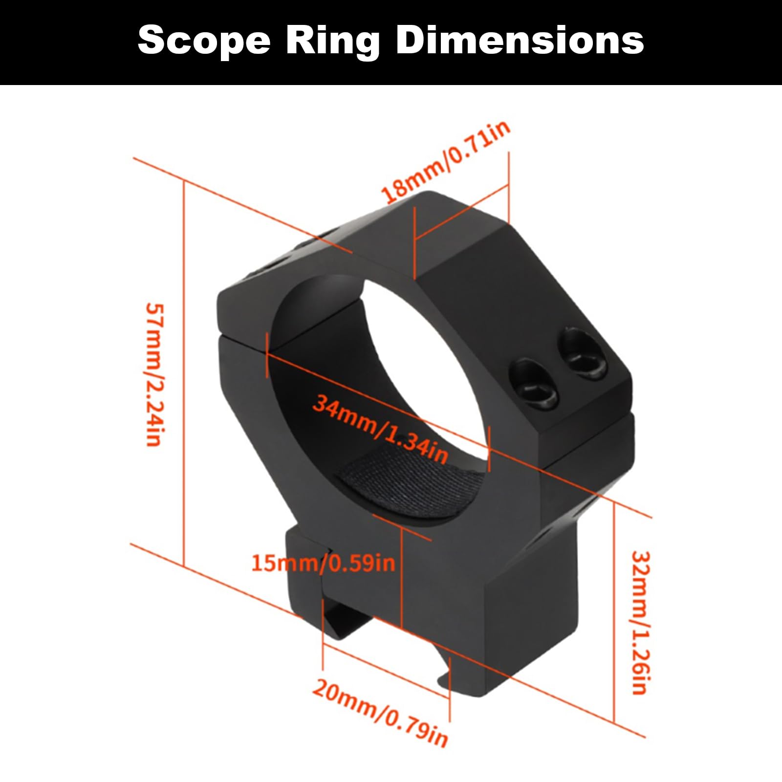 ToopMount scope rings bolts detail showing four-bolt security for stable mounting.