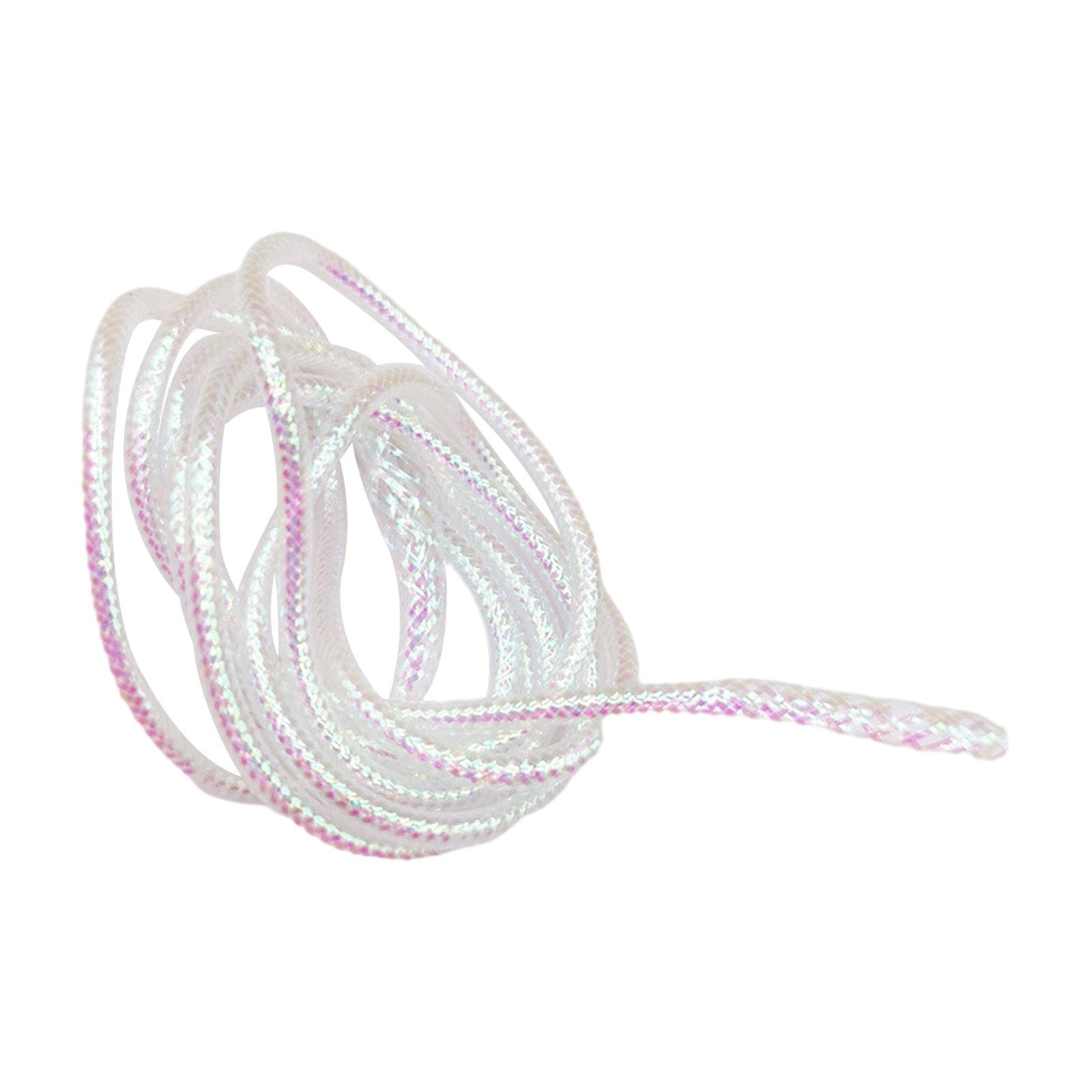 TOOYFUL 2mm white Mylar tubing close-up for durable fly tying.