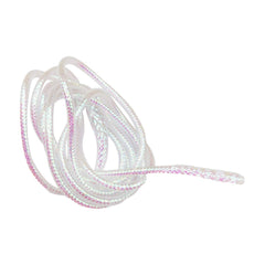 TOOYFUL 2mm white Mylar tubing close-up for durable fly tying.