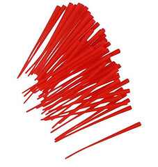 Top Brass Bead Peg-It red 100-piece bulk pack - front view