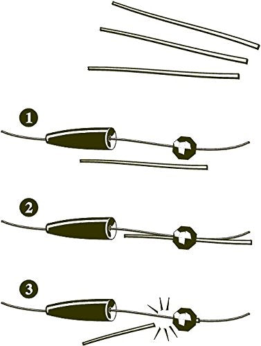 Bead Peg-It used with small fishing sinkers - close-up