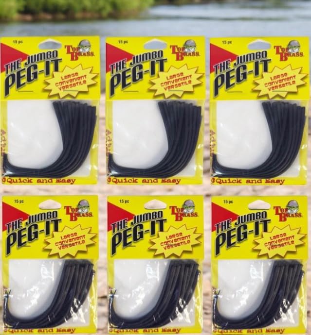 Six 15-count packages totaling 90 pieces for multiple fishing trips