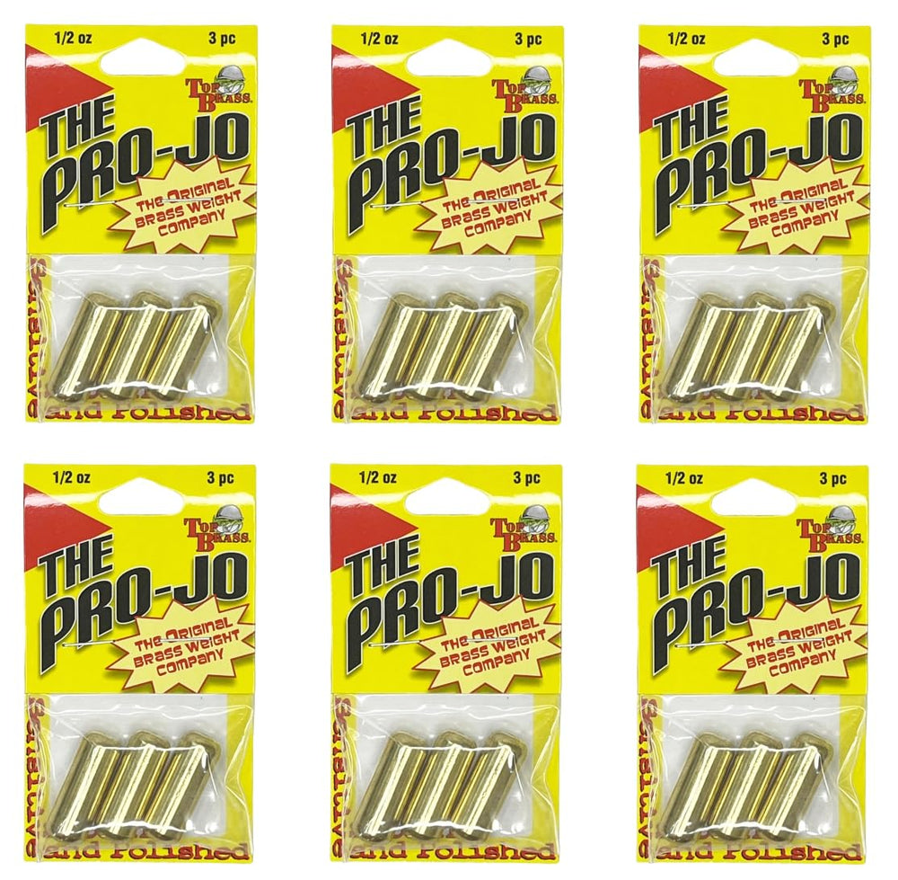 Top Brass Pro-Jo Brass Sinker 1/2 oz – 3 per pack, main product image